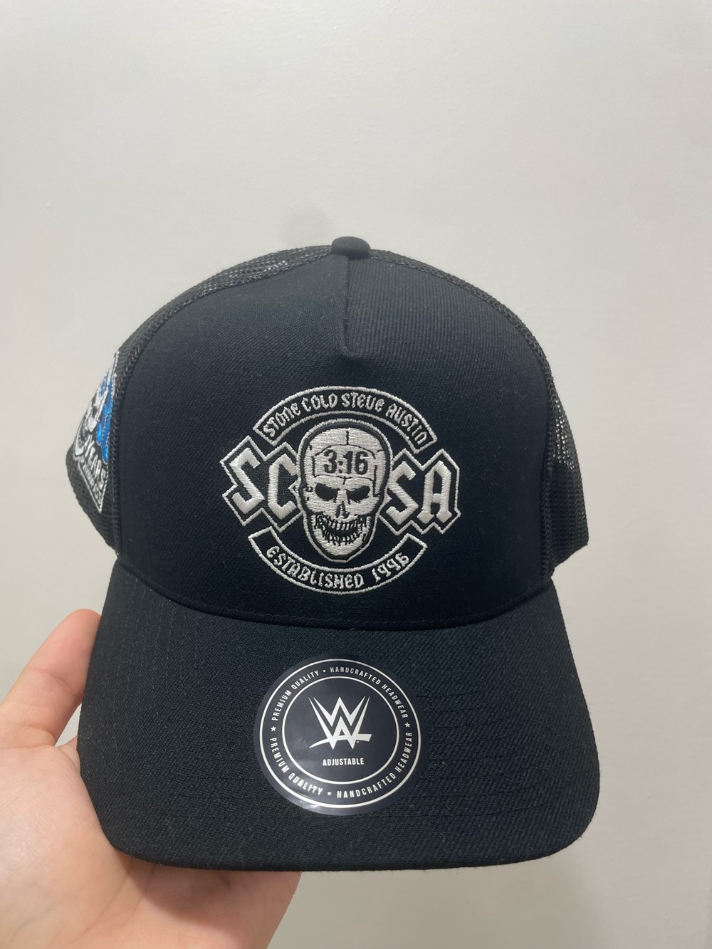 Stone Cold Steve Austin 30 years of whoop A** real tree camo under SnapBack fana